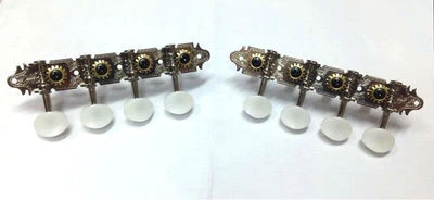 A style Mandolin nickel-plated tuners with white color button 346N-SW - Image 1 of 3