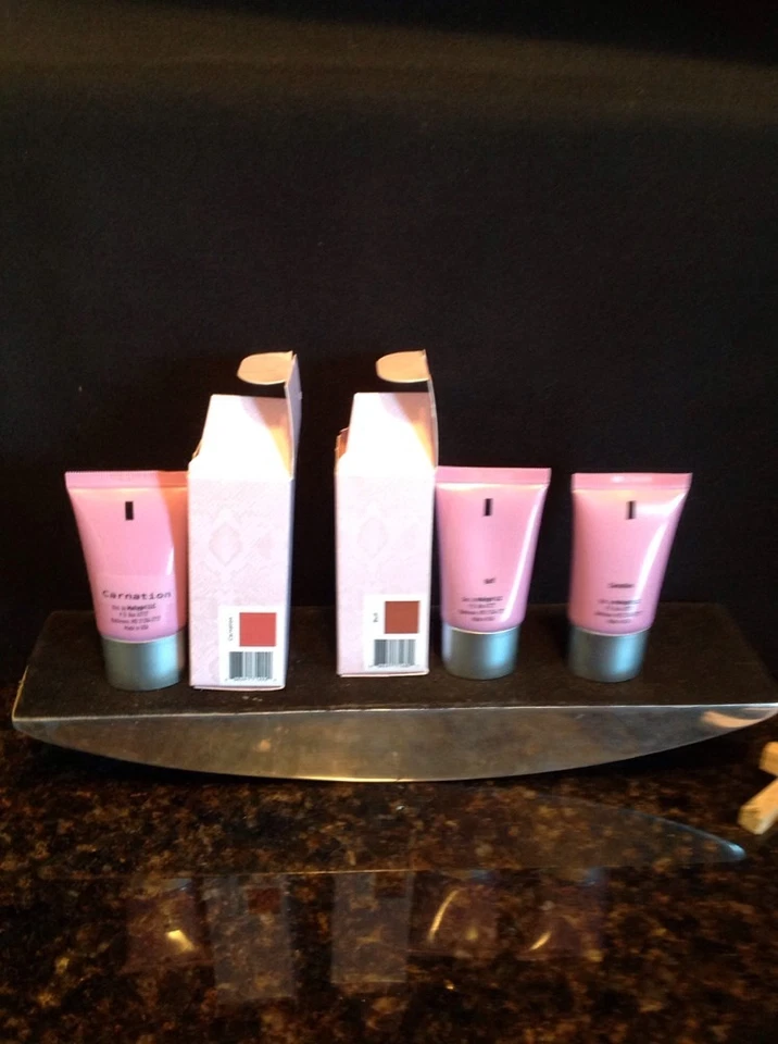 2 MALLY Liquid Face Defender Cream Blush CARNATION Pink Peach Cheek Color 0.75oz