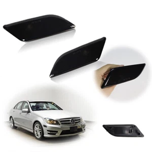 2PCS Smoked Housings Covers For Benz W204 C250 C300 C350 Front Side Marker Light - Picture 1 of 9