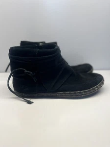 Ugg Australia Reid Women Black Ankle Boots 1019129 Suede Bootie Size 7 - Picture 1 of 10