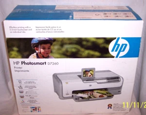 NEW ! HP Photosmart D7260 Digital Photo Inkjet Printer Touchscreen - Picture 1 of 1