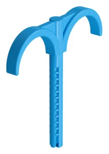 Uponor Gancio per tasselli uni MLC32, doppio, lunghezza 60 o. 80 mm, fissaggio tubi - Foto 1 di 3