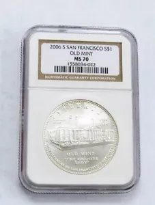 2006-S San Francisco Old Mint Silver Commemorative Dollar MS70 NGC Mint State - Picture 1 of 2