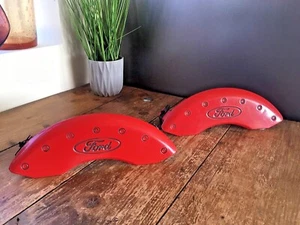 MGP RED FORD BRAKE DISC CALIPER COVER PART NUMBER 10041 F EXPLORER SPORT TRAC - Picture 1 of 6