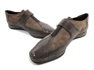 Scarpe mocassino AMALFI BY RANGONI EGADI MONK-STRAP Fango Tejus/Cashmere taglia 6 M - Foto 1 di 9
