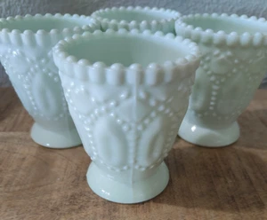 Set quattro bicchieri da cucina vintage in giadeite - Foto 1 di 5