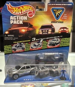 Hot Wheels Action Pack Team Knight Rider New In Box 1998 3 Battle Vehicles In 1 - Picture 1 of 8