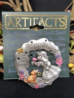 Broche prendedor de helado de colección JJ Jonette joyería felicidad en muchos sabores niña y perro Foto 1 de 3