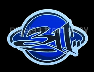 311 ROCK BAND 3 POLLICI BLU SATURNO ADESIVO NICK HEXUM MIT TIM SA P-NUT NON 7-11 - Foto 1 di 2