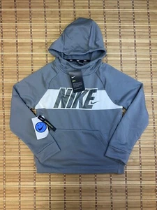 Youth Nike Dri-Fit Gray Pullover Sweater Hoodie Boys Size Small - Picture 1 of 5