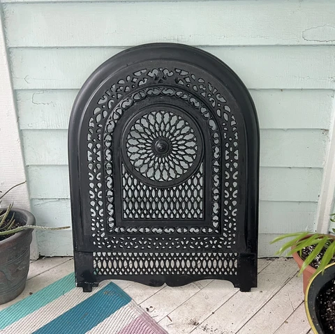 Antique Cast Iron Fireplace Summer Front cover Cover