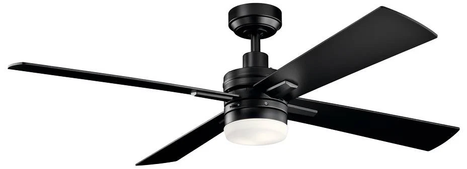 52" Lija Satin Black LED Ceiling Fan - Image 1 of 1