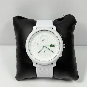 Lacoste 2011246 Nuevo Reloj Hombre Esfera Blanca/Banda Silicona Cronógrafo - Imagen 1 de 4