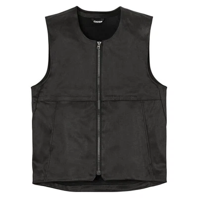 Chaleco sintético Icon Backlot para motociclismo - negro - para hombre talla S/M  Foto 1 de 3
