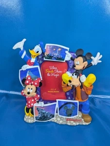 Rare Vintage Disneyland Resorts Mickey Minnie Donald & Goofy 3.5x5 Picture Frame - Picture 1 of 8
