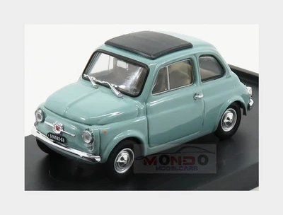 1:43 Brumm Fiat 500F Tetto Chiuso Closed 1965 Grigio Garda Light Blue R455-16 Mo - Immagine 1 di 2