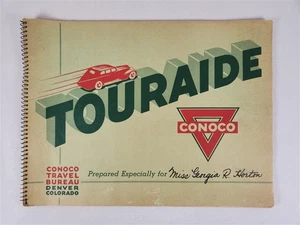 Touraide Conoco Travel Bureau Atlas Map (Denver, Co) 1936 - Picture 1 of 9
