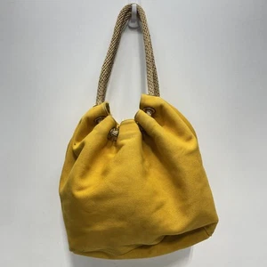 Michael Kors Yellow Canvas Drawstring Handle - Picture 1 of 5