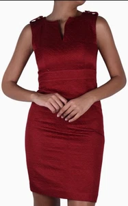 Tory Burch Cocktailkleid Damen 8 rot mittellang ärmellos - Bild 1 von 17
