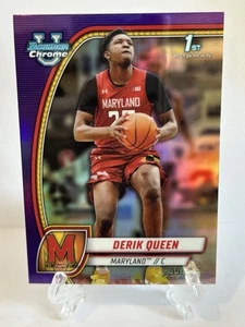 2024-25 Bowman University cromo - Derik Queen #19 refractor púrpura/399 - Imagen 1 de 2