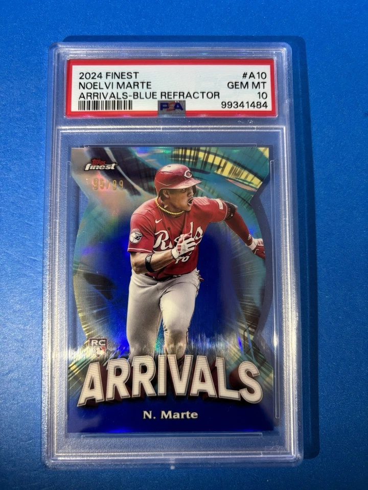 2024 Topps Finest - Arrivals Noelvi Marte #A-10 (RC) Cincinnati Reds - Image 1 of 2