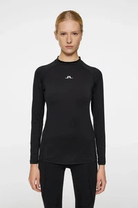 J. LINDEBERG TOP DONNA LORENA NERO MANICA LUNGA SMALL GOLF NUOVO CON ETICHETTE - Foto 1 di 6