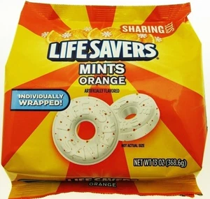 Lifesavers Orange Mint Hard Candy Individually wrapped ~ 13oz Bag sweets - Picture 1 of 8
