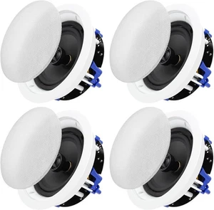 Studiofinix 4x 6.5" Flush Ceiling Speakers 640W 2 Way Home Theater, Living Room - Picture 1 of 6