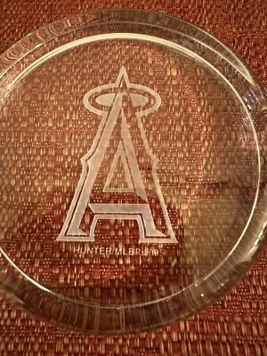 Hunter MFG MLB 2005 Anaheim Angels Crystal Glass Baseball Paperweight - Image 1 of 4