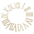 Garden Laser Cut Craft Pieces Clock Accessories Wood Chip Wooden Roman Numerals