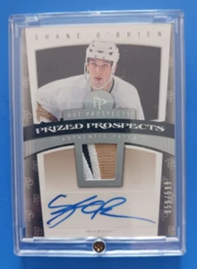 2007-08 FLEER PRIZED PROSPECTS SHANE O'BRIEN RC HOCKEY CARD #102 AUTO/PATCH/599 - Picture 1 of 2
