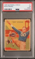Ken Strong 1935 National Chicle #7 Rookie RC PSA 1 MK