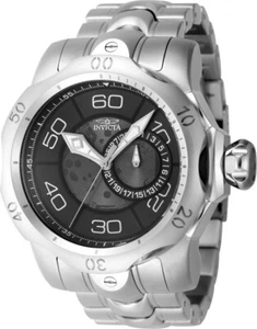 Invicta 47931 Herren 54mm Venom Quarz schwarzes Zifferblatt silber Edelstahl Uhr - Bild 1 von 1