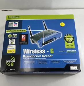 Linksys WRT54G Ver 5 Wireless G 2.4 GHz Broadband Router 4-Port 54 Mbps Vg8 - Picture 1 of 10