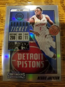 Pistones Panini Contenders Reggie Jackson #56 2018-19 "Prizm" - Imagen 1 de 2