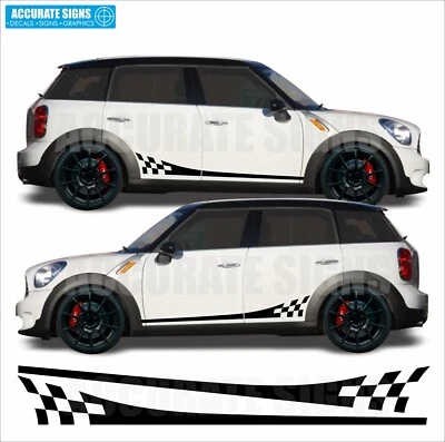 Adesivi per Mini Countryman Righe Laterali Decalcomanie Grafica Vinile R60 - Immagine 1 di 4
