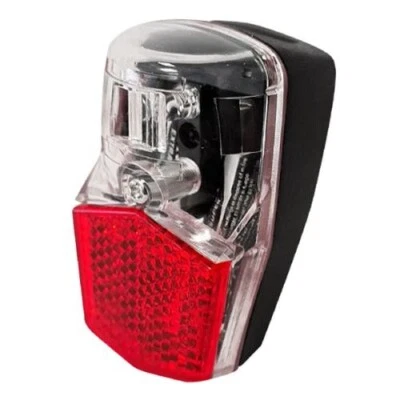 feu arrière DOKIO 1 Led pile incluse fixation garde boue cabochon transparent