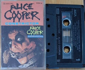 Alice Cooper - Constrictor Black Shell 1986 Aussie 10 Track Cassette EX - Picture 1 of 2