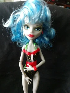 2008 Monster High Mattel bambola Ghoulia Yelps capelli blu - Foto 1 di 8