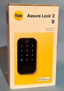 Yale Smart Door Lock with Bluetooth and Pushbutton Keypad; Black Suede - Picture 1 of 2