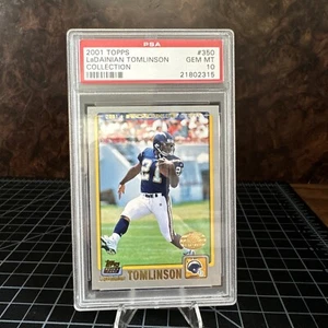 2001 Topps LADAINIAN TOMLINSON #350 Rookie RC PSA 10 Gem Mint! 💎 - Picture 1 of 2