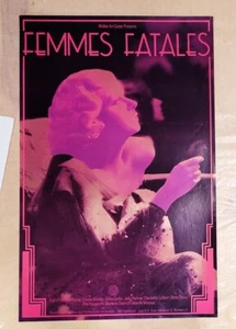 Vintage 1974 FEMMES FATALES Film Series Lithograph Poster - Picture 1 of 5
