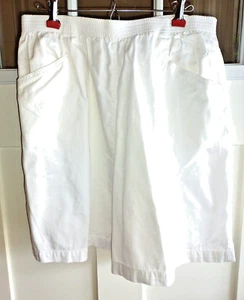 American Sweetheart by Haband Women's White Pull On Shorts Size 18 - Picture 1 of 5