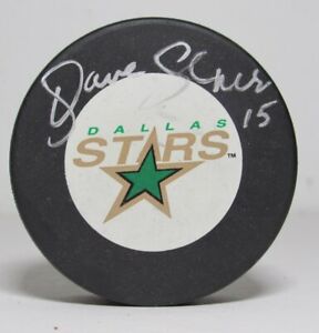 Dave Gagner Dallas Stars Signed/Autographed  Hockey Puck
