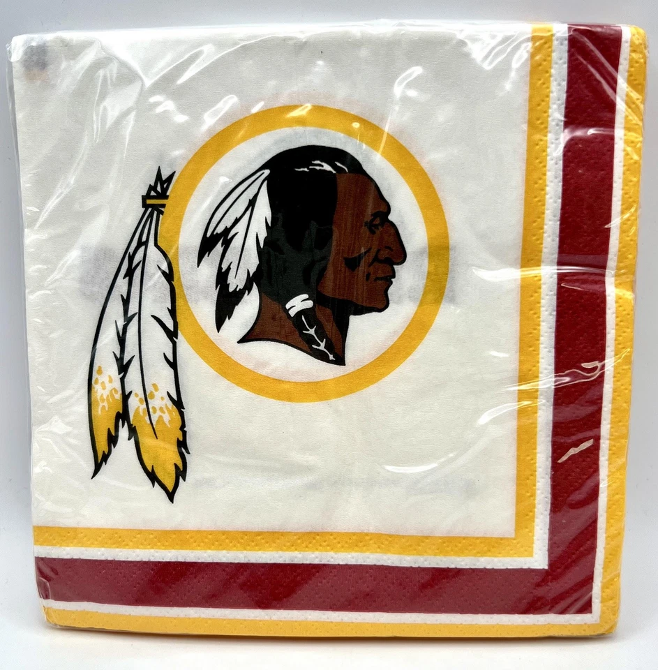 Бумажные салфетки для обеда и банкета Washington Redskins NFL Football Sports - Изображение 1 из 1