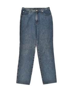 ARMANI Womens Straight Jeans W32 L31 Blue Cotton GX01 - Picture 1 of 5
