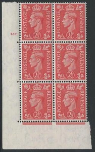 21/2D blasser scharlachroter Zylinder 267 Punkte Perf 5 (E/I) UNMONTIERT NEUWERTIG/MNH - Bild 1 von 1