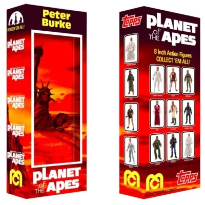 "Mego Planet of the Apes Peter Burke caja personalizada para figura de acción POTA 8""" Foto 1 de 2