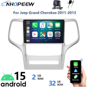 Reproductor GPS estéreo radio coche Android 15 para Jeep Grand Cherokee 2011-2013 + cámara - Imagen 1 de 12