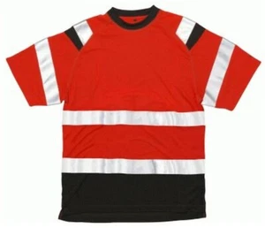 MASCOT Warn-Schutz T-Shirt, EVORA, fluoreszierendes Rot/dunkelant - Bild 1 von 1